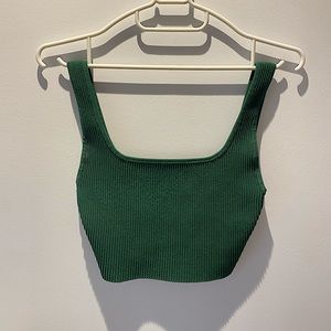 ❌NOT AVAILABLE❌ Green Babaton Crop Tank